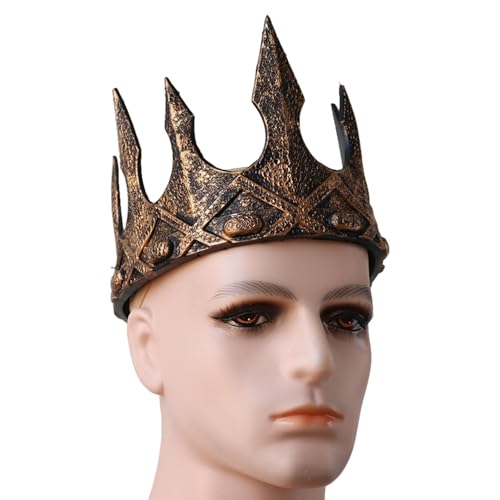 OAJABBGE Elegant King Crowns Stirnband Mit Verstellbarem Gürtel Für Geschichtsliebhaber Und Einzigartige Stile Halloween Themen Party Requisiten OAJABBGE Elegant King Crowns Stirnband Mit Verstellbarem Gürtel Für Geschichtsliebhaber Und Einzigartige Stile Halloween Themen Party Requisiten von OAJABBGE