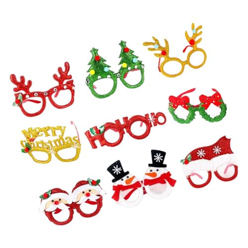 OAJABBGE Eyewear Set Mit Festlicher Party Mit Waschbarem Design Für Weihnachtsfeierlichkeiten Und Familienversammlungen Weihnachtskostümzubehör von OAJABBGE