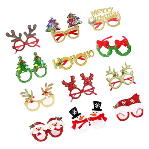 OAJABBGE Eyewear Set Mit Festlicher Party Mit Waschbarem Design Für Weihnachtsfeierlichkeiten Und Familienversammlungen Weihnachtskostümzubehör von OAJABBGE
