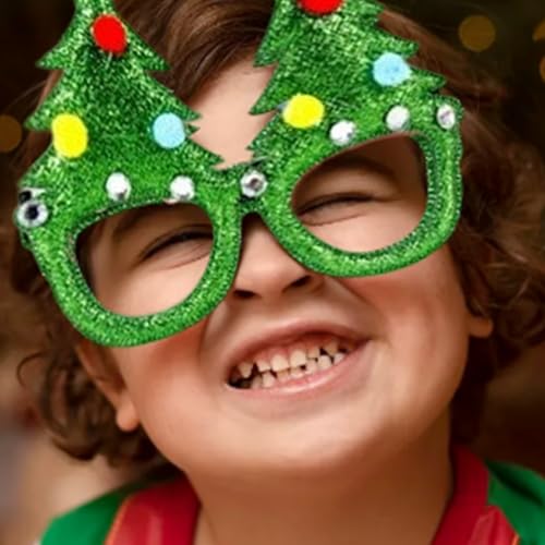 OAJABBGE Eyewear Set Mit Festlicher Party Mit Waschbarem Design Für Weihnachtsfeierlichkeiten Und Familienversammlungen Weihnachtskostümzubehör von OAJABBGE