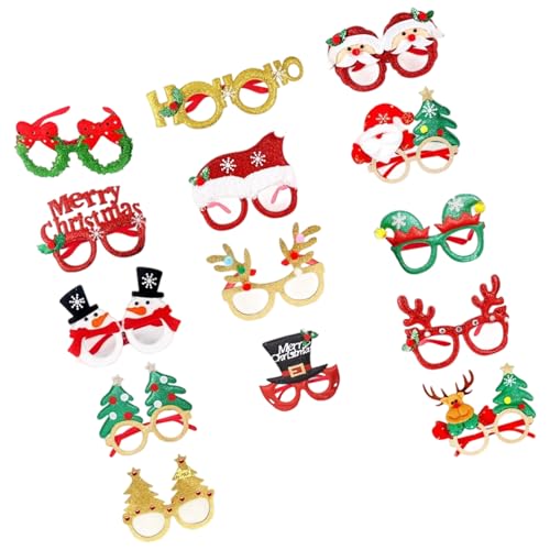 OAJABBGE Eyewear Set Mit Festlicher Party Mit Waschbarem Design Für Weihnachtsfeierlichkeiten Und Familienversammlungen Weihnachtskostümzubehör von OAJABBGE