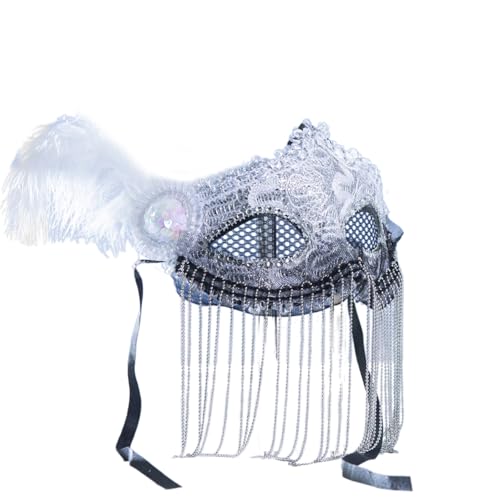 OAJABBGE Festivalmaske Performances Maske Kostümprops Halbe Gesichtsmaske Für Halloween Carnivals Maske Masquerade Party Hochzeitsmaske von OAJABBGE