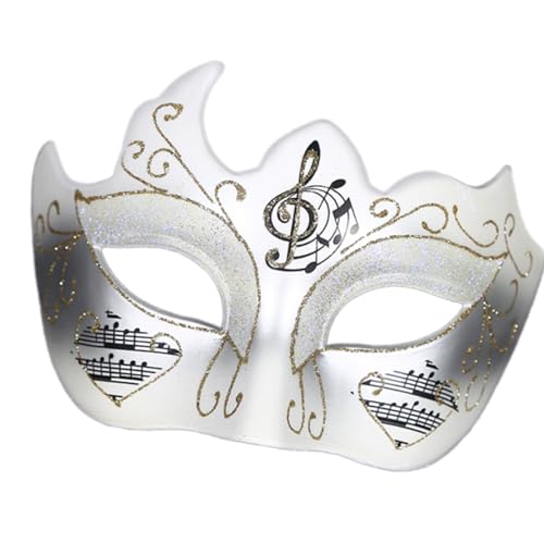 OAJABBGE Frauen Elegant Glitzernde Musikalische Note Karnevale Venezian von OAJABBGE