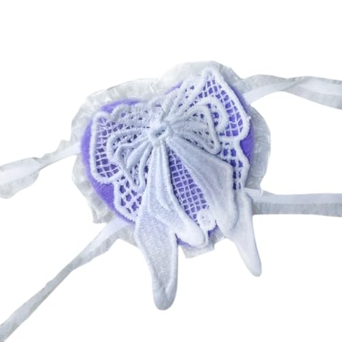 OAJABBGE Frauen Niedliche Anime Cosplay Kostüm Lyschaden Lolitas Bögen Spitzen Lace Single Eye Maske Blindnote Eyepatch Chunibyou Augenmaske Geschenke von OAJABBGE