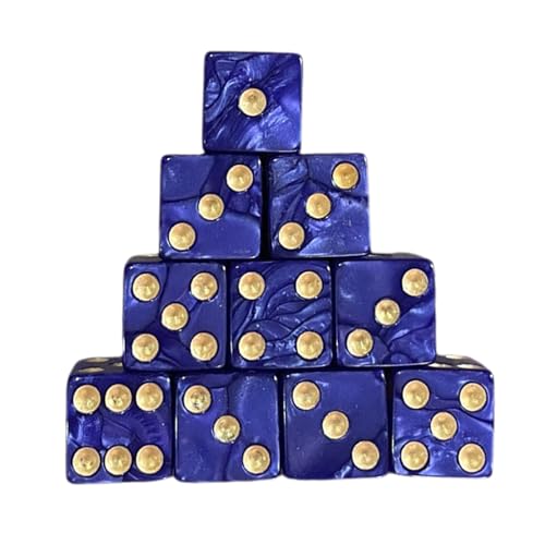 OAJABBGE Game Playings Square Block Mathematikunterricht Bildungsspielzeug Dices Set Kleine Farbenfrohe Acryl Sechsseitige Dices Cubes Mit Punkt von OAJABBGE