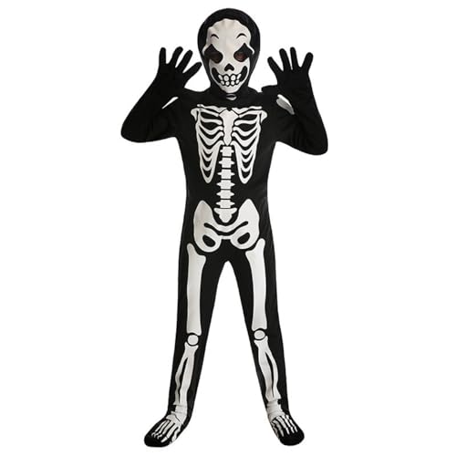 OAJABBGE Glühendes Skelett Jumpsuit Kostüm Gruseliger Tod Jungensokt OAJABBGE Glühendes Skelett Jumpsuit Kostüm Gruseliger Tod Jungensokt von OAJABBGE