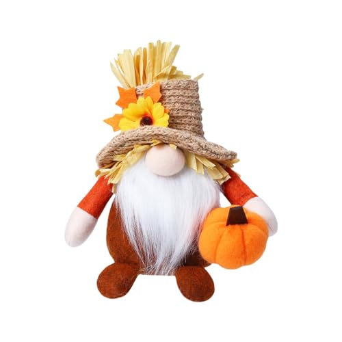 OAJABBGE Gnomes Dekore Thanksgiving Dekorationen Handgefertigte Schwedische Tomte Skandinavische Figuren Plushie Spielzeug Skandinavier Schwedische Tomte Stoffeded von OAJABBGE