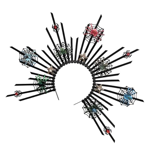 OAJABBGE Gothic Spiders Stirnband Verstellbarer Punkrock Kopfstück Für Halloween Partys Cosplay Accessoires Professionelle Frauen Haarzubehör Für Frauen Haare OAJABBGE Gothic Spiders Stirnband Verstellbarer Punkrock Kopfstück Für Halloween Partys Cosplay Accessoires Professionelle Frauen Haarzubehör Für Frauen Haare von OAJABBGE