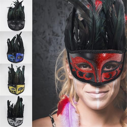 OAJABBGE Halloween Cosplay Maske Maskerade Maske Gefiederte Cosplay Maske Für Frauen Männer Maskerade Halloween Dress Up Accessoreeis OAJABBGE Halloween Cosplay Maske Maskerade Maske Gefiederte Cosplay Maske Für Frauen Männer Maskerade Halloween Dress Up Accessoreeis von OAJABBGE