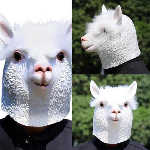 OAJABBGE Halloween Sheep Cosplay Maske Schaf von OAJABBGE