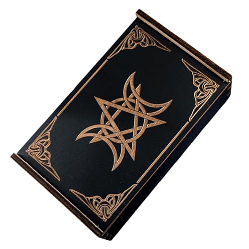 OAJABBGE Holztarot Karten Aufbewahrungskoffer Tragbarer Tarotkarten Box Astrologys Wahrsagung Aufbewahrung Hülle Push Pull Card Container von OAJABBGE