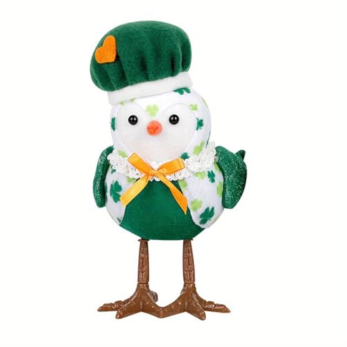 OAJABBGE Irland Patrick's Day Feiertags Glühend Spielzeug Vogel Festives Plüschspielzeug Für Kinder Irland Patricks Day Dekoration Festlich von OAJABBGE