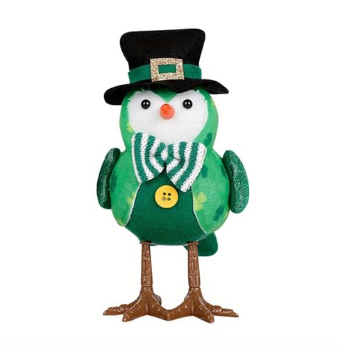 OAJABBGE Irland Patrick's Day Feiertags Glühend Spielzeug Vogel Festives Plüschspielzeug Für Kinder Irland Patricks Day Dekoration Festlich von OAJABBGE