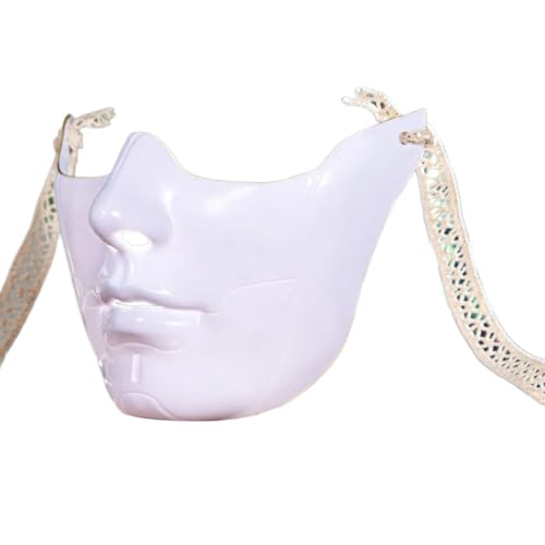 OAJABBGE Maskerade Halbgesichtsbedeckung Halloween Augenabdeckung Mund Maskerade Kostümdekoration Für Frauen Männer Halloween Party von OAJABBGE
