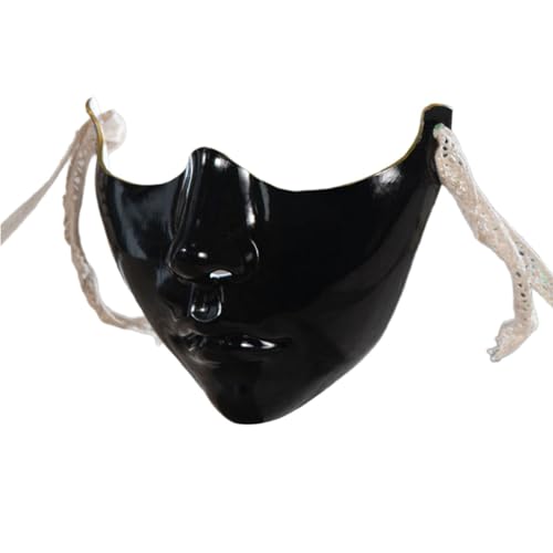 OAJABBGE Maskerade Halbgesichtsbedeckung Halloween Augenabdeckung Mund Maskerade Kostümdekoration Für Frauen Männer Halloween Party von OAJABBGE