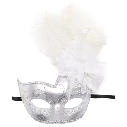 OAJABBGE Maskerade Maske Federmaske Für Frauen Halloween Maske Halloween Eyemask Masquerade Halbmaske Federmaske von OAJABBGE