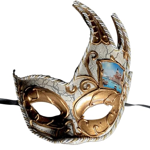 OAJABBGE Masquerade Eyemask Für Frauen Männer Karnevale Halloween Eyemask Maskerade Halbgesicht Halloween Kostümgenann von OAJABBGE