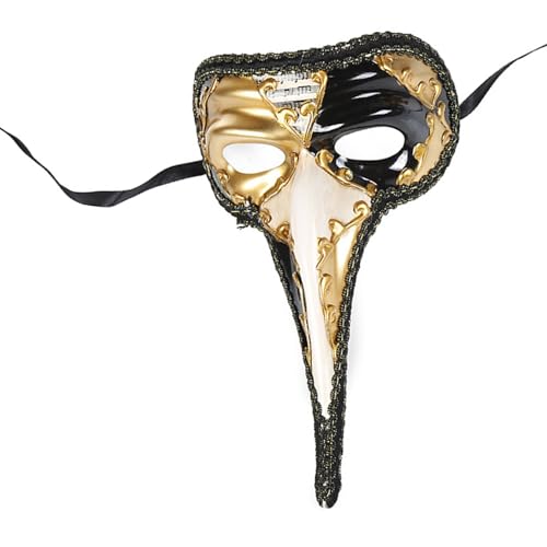 OAJABBGE Masquerade Eyemask Für Frauen Männer Karnevale Halloween Langes Nase Eyemask Halbe Gesichtsbedeckung Halloween Kostümgreifung OAJABBGE Masquerade Eyemask Für Frauen Männer Karnevale Halloween Langes Nase Eyemask Halbe Gesichtsbedeckung Halloween Kostümgreifung von OAJABBGE