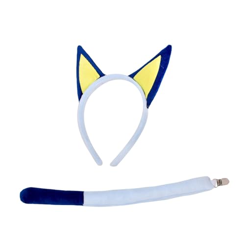 OAJABBGE Plüsch Welpe Ohren Haare Reifen Und Plüsch Schwanz Partyzubehör Für Kinder Halloween Rollenspiele Cartoon Kostümprops OAJABBGE Plüsch Welpe Ohren Haare Reifen Und Plüsch Schwanz Partyzubehör Für Kinder Halloween Rollenspiele Cartoon Kostümprops von OAJABBGE