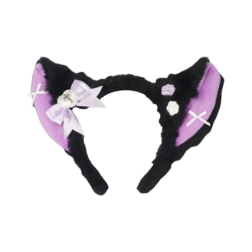OAJABBGE Schöne Katzen Ohrhaarband Halloween Cosplay Kopfstück Modische Frauen Haarband Für Halloween Und Festivals von OAJABBGE