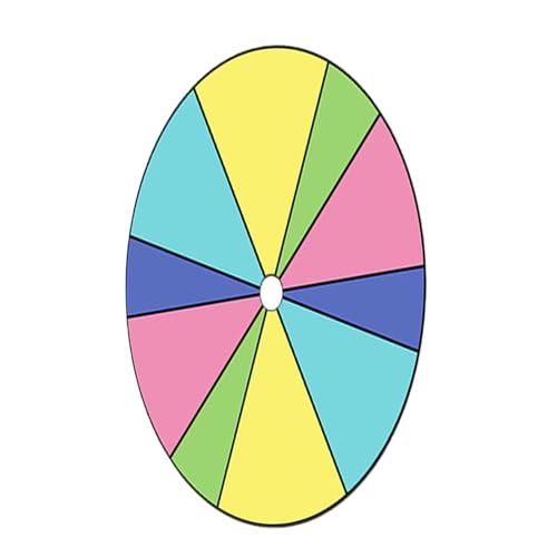 OAJABBGE Tabletop Preis Plattentable Löschen Wiederverwendbares Fortunes Wheel Fortunes Party Turn Plate Wheel Prize Spinnings Spiel Enduring von OAJABBGE