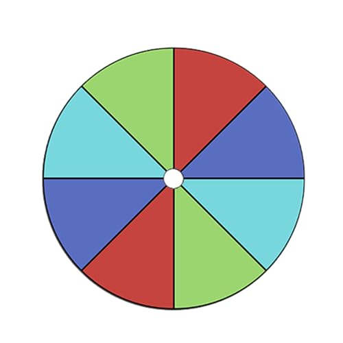 OAJABBGE Tabletop Preis Plattentable Löschen Wiederverwendbares Fortunes Wheel Fortunes Party Turn Plate Wheel Prize Spinnings Spiel Enduring von OAJABBGE