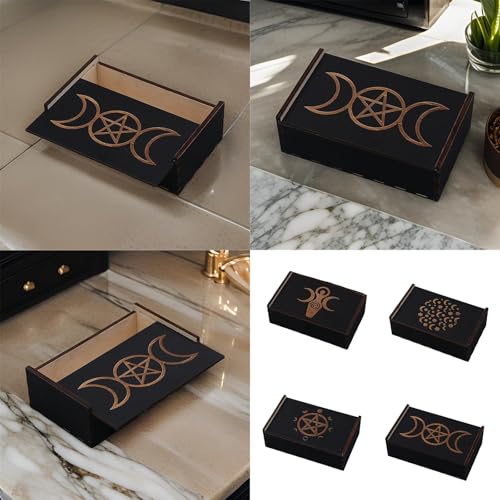 OAJABBGE Tarot Karten Box Holz Tarot Karten Box Tarot Deck Behälter Spiel Tarot Deck Hülle Karten Aufbewahrungsbox OAJABBGE Tarot Karten Box Holz Tarot Karten Box Tarot Deck Behälter Spiel Tarot Deck Hülle Karten Aufbewahrungsbox von OAJABBGE