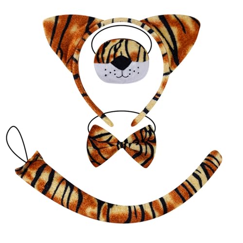 OAJABBGE Tierkostüm Set Für Kinder Halloween Leoparden Dress Up Outfit Halloween Tierkostüm Für Jungen Mädchen Weihnachts Cosplay von OAJABBGE