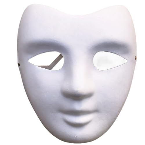 OAJABBGE Vollge Gesicht Maskeraden Maske Weiße Maske Kunsthandwerksparty Gefälscht OAJABBGE Vollge Gesicht Maskeraden Maske Weiße Maske Kunsthandwerksparty Gefälscht von OAJABBGE