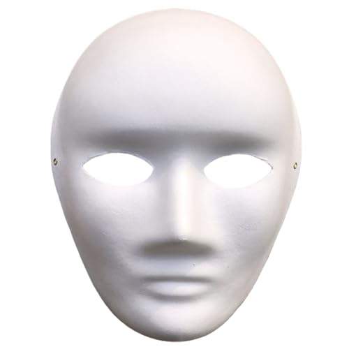 OAJABBGE Vollge Gesicht Maskeraden Maske Weiße Maske Kunsthandwerksparty Gefälscht OAJABBGE Vollge Gesicht Maskeraden Maske Weiße Maske Kunsthandwerksparty Gefälscht von OAJABBGE
