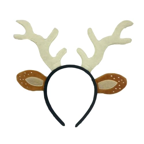 OAJABBGE Weihnachtshirschkostüm Für Frauen Mädchen Weihnachten Hirsch Ohrstirnband Hirsch Heck Nase Rock Halloween Amimal Outfit Accessoire von OAJABBGE