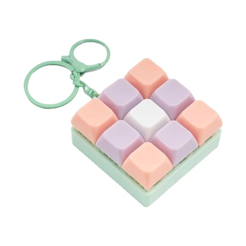 Tragbare Tastaturklicker Keychain Stress Relief Toy Mit 9 Abnehmbaren Taste Rekonfigurierbar Für Erwachsene Und Kinder Clicky Sound Stress Relief von OAJABBGE