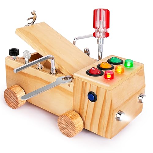 OAKJAR Montessori Schraubendreher Brett, Montessori Busy Board Spielzeug ab 2-6 Jahr, Montessori Activity Board Holzspielzeug Motorikspielzeug Lernspielzeug für Babys Kleinkinder Jungen Mädchen OAKJAR Montessori Schraubendreher Brett, Montessori Busy Board Spielzeug ab 2-6 Jahr, Montessori Activity Board Holzspielzeug Motorikspielzeug Lernspielzeug für Babys Kleinkinder Jungen Mädchen von OAKJAR