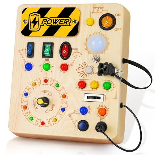 OAKJAR Montessori Spielzeug Busy Board entwickelt für Kleinkinder. Montessori Board mit Feinmotorik OAKJAR Montessori Spielzeug Busy Board entwickelt für Kleinkinder. Montessori Board mit Feinmotorik von OAKJAR