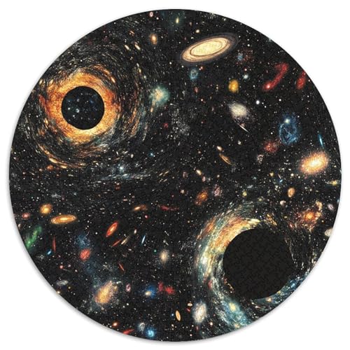 Cosmic Galaxy 1000 Teile Rundes Puzzle Impossible Einzigartige Puzzles Erwachsen Freunde 1000pcs (67.5x67.5cm) von OAOEKSEOP