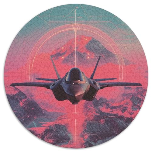 Fighter 1000 Teile Rund Puzzle Unregelmäßige Bunt Puzzles Kinder Freunde 1000pcs (67.5x67.5cm) von OAOEKSEOP