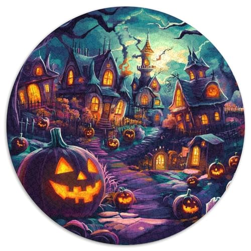 Village 1000 Teile Rund Puzzle Unregelmäßige Einzigartige Jigsaw Kinder Freunde 1000pcs (67.5x67.5cm) von OAOEKSEOP