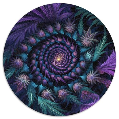 Vortex 1000 Teile Rund Puzzle Impossible Bunt Jigsaw Erwachsene Freunde 1000pcs (67.5x67.5cm) von OAOEKSEOP