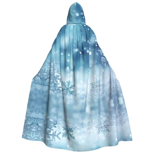 OAROK Blauer Weihnachts-Schneeflocken-Umhang für Erwachsene, geeignet für Halloween-Partys, Tänze, Rollenspiele usw OAROK Blauer Weihnachts-Schneeflocken-Umhang für Erwachsene, geeignet für Halloween-Partys, Tänze, Rollenspiele usw von OAROK