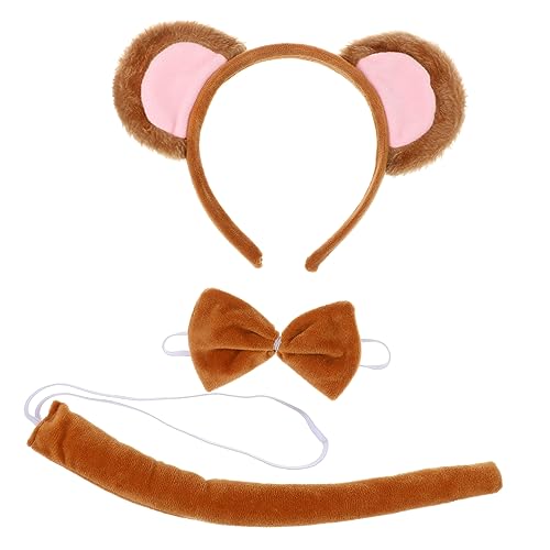 1Satz Kostümset für Stirnband Fliege und Tierkostüm Zubehör für Karneval Halloween und Mottoparty für Erwachsene von OATIPHO