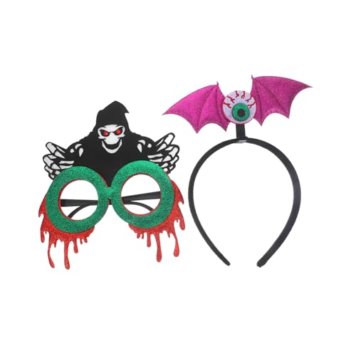 OATIPHO 1 Satz Augapfelbrille Stirnband Halloween -Brille für Teufel Stirnband Halloween-Kopfschmuck für Frauen Halloween-Rollenspielzubehör Halloween-Requisiten das Haustier von OATIPHO