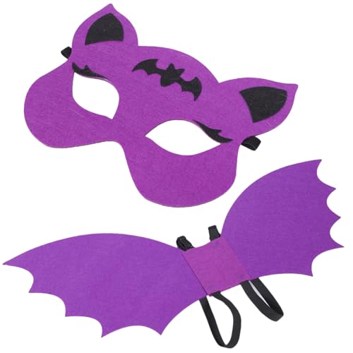 OATIPHO 1 Satz Halloween Fledermaus Kostüm Set für Bat Wing Maske und Outfit für Cosplay und Partys für Halloween und Tier Themenfeiern OATIPHO 1 Satz Halloween Fledermaus Kostüm Set für Bat Wing Maske und Outfit für Cosplay und Partys für Halloween und Tier Themenfeiern von OATIPHO