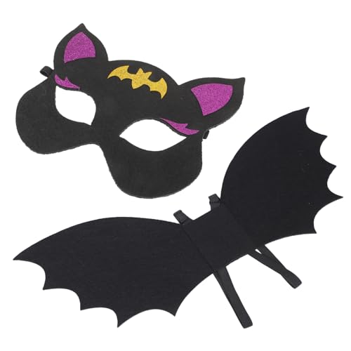 OATIPHO 1 Satz Halloween Fledermausflügel Set für Cosplay Maske Kostüm für Partys Dekorative und Bequeme Fledermausmaske für Tier und Halloween Events OATIPHO 1 Satz Halloween Fledermausflügel Set für Cosplay Maske Kostüm für Partys Dekorative und Bequeme Fledermausmaske für Tier und Halloween Events von OATIPHO