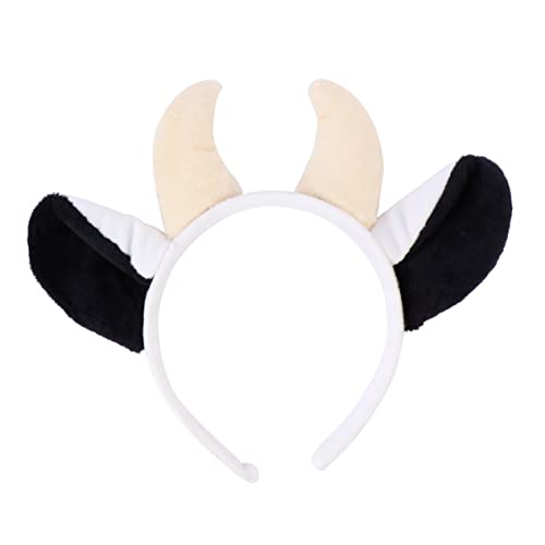 OATIPHO 1 Satz Kostüm Haarschmuck für Mädchen Tierkopfband mit Niedlichen Kuhohren für Halloween und Kostümpartys Langlebig und Vielseitig Einsetzbar für Rollenspiele und Modeschauen von OATIPHO