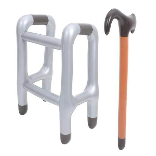 OATIPHO 1 Satz Krücken von Wanderhilfe Aufblasbares Requisitenspielzeug aufblasbarer PVC-Ballon aufblasbare Gehhilfe aufblasbares Krückenspielzeug aus PVC aufblasbare Requisiten Schwarz OATIPHO 1 Satz Krücken von Wanderhilfe Aufblasbares Requisitenspielzeug aufblasbarer PVC-Ballon aufblasbare Gehhilfe aufblasbares Krückenspielzeug aus PVC aufblasbare Requisiten Schwarz von OATIPHO
