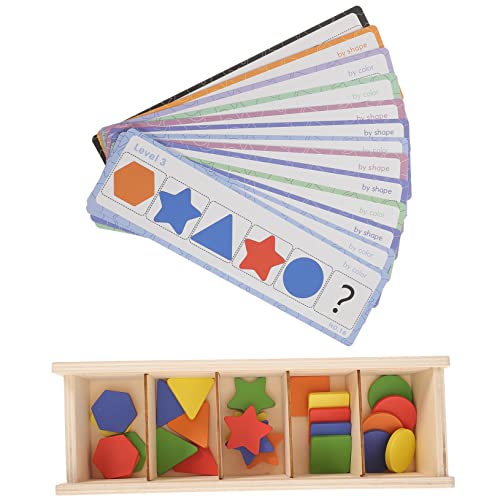 OATIPHO 1 Satz Lernspielzeug für Kinder Rätsel für Kleinkinder Baby-Rätsel Spielzeug für Kleinkinder Babyspielzeug aus Holz pädagogisches Kinderspielzeug Greifblöcke aus Holz Puzzle von OATIPHO