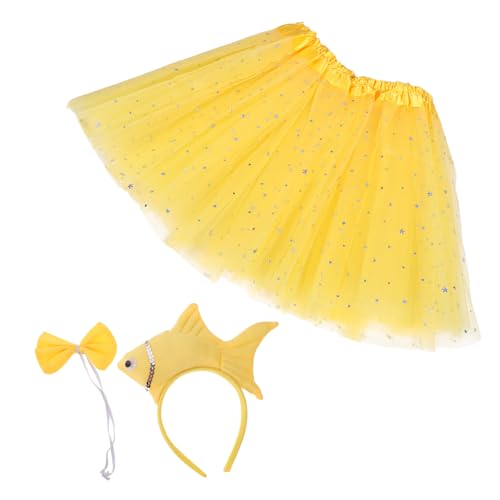 OATIPHO 1 Satz Meeresfischstirnbandrock Beach Accessoires Plüsch-fisch-stirnband Halloween Verkleiden Partykostüm Fisch-halloween-kostüm Fisch Kostümzubehör Polyester Yellow von OATIPHO