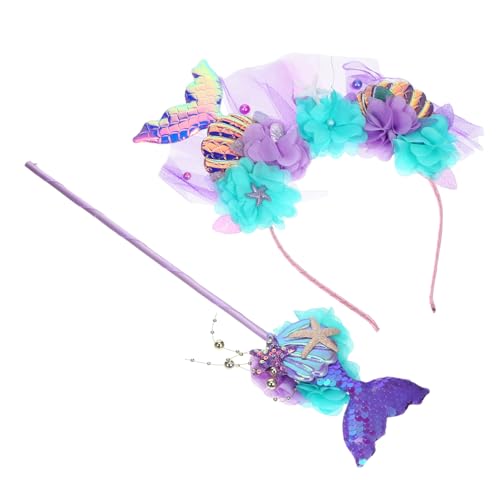 OATIPHO 1 Satz Mermaid Zubehör mit Haarband für Partydekoration Accessoire für Geburtstagsfeiern und Karneval Teiliges OATIPHO 1 Satz Mermaid Zubehör mit Haarband für Partydekoration Accessoire für Geburtstagsfeiern und Karneval Teiliges von OATIPHO