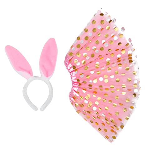 OATIPHO Haarband Mesh Rock Set Mädchen Kostüm Ostern Party Outfit Feines Material von OATIPHO