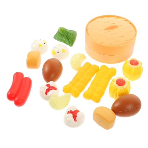 OATIPHO 1 Satz Simulierte Frühstücksdesserts Chinesisches Frühstücksspielzeug gedämpftes Spielzeug Kinderspielzeug Gebäck simulierte Lebensmittel gedämpfte Stoffbrötchenspielzeuge Puppe von OATIPHO